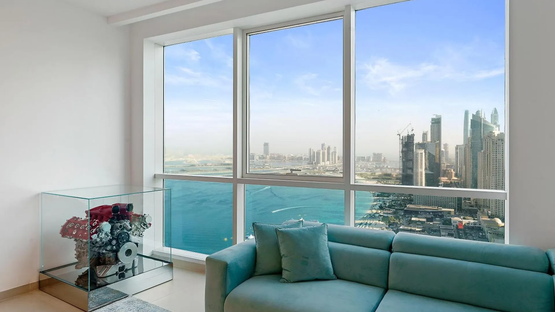 Ferrari Inspired Modern 3Bhk With Maids Room And Full Sea View Dubai Apartment