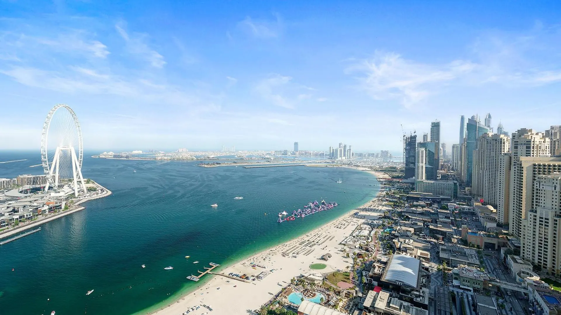 Ferrari Inspired Modern 3Bhk With Maids Room And Full Sea View Dubai Apartment